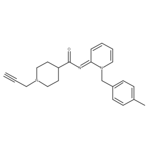 N-{1-[(4-methylphenyl)methyl]-1,2-dihydropyridin-2-ylidene}-1-(prop-2-yn-1-yl)piperidine-4-carboxamide结构式