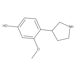3-Methoxy-4-(pyrrolidin-3-yl)phenol Structure