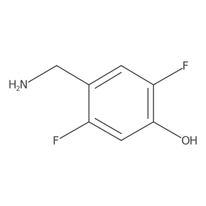 4-(Aminomethyl)-2,5-difluorophenol结构式