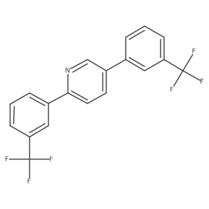 2,5-Bis(3-(trifluoromethyl)phenyl)pyridine结构式
