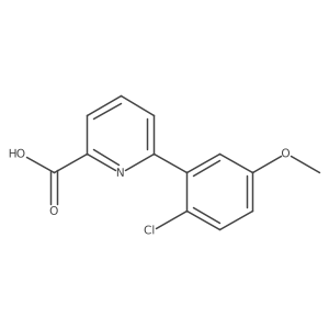6-(2-Chloro-5-methoxyphenyl)picolinic acid Structure