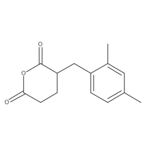 2H-Pyran-2,6(3H)-dione, 3-[(2,4-dimethylphenyl)methyl]dihydro-结构式