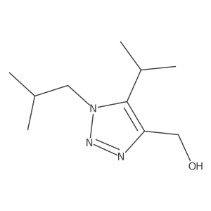 [1-(2-methylpropyl)-5-(propan-2-yl)-1H-1,2,3-triazol-4-yl]methanol结构式