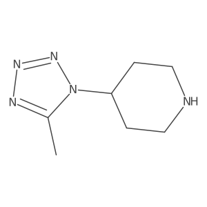 4-(5-methyl-1H-tetrazol-1-yl)piperidine Structure