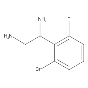 1-(2-Bromo-6-fluorophenyl)ethane-1,2-diamine Structure