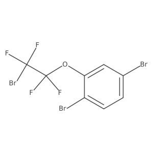 1,4-Dibromo-2-(2-bromo-1,1,2,2-tetrafluoroethoxy)benzene结构式