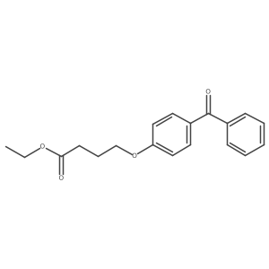 Ethyl 4-(4-benzoylphenoxy)butanoate结构式