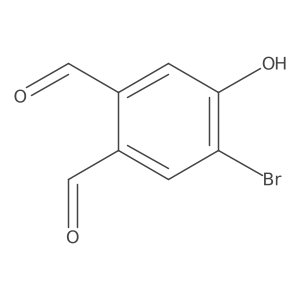 4-Bromo-5-hydroxy-phthalaldehyde结构式