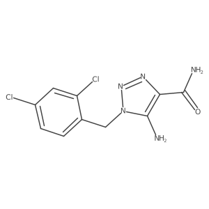 1H-1,2,3-Triazole-4-carboxamide, 5-amino-1-[(2,4-dichlorophenyl)methyl]-结构式