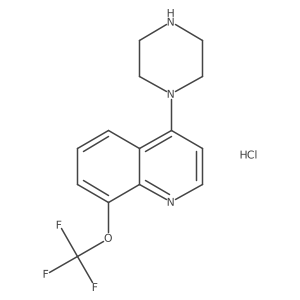 4-(Piperazin-1-yl)-8-(trifluoromethoxy)quinoline hydrochloride结构式