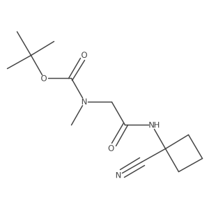 tert-butyl N-{[(1-cyanocyclobutyl)carbamoyl]methyl}-N-methylcarbamate Structure