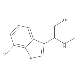 1h-Indole-3-ethanol,7-chloro-b-(methylamino)- Structure