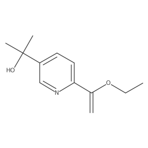 2-[6-(1-Ethoxyethenyl)pyridin-3-yl]propan-2-ol Structure