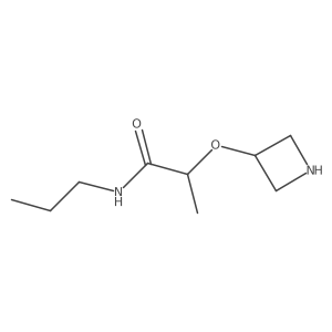 2-(azetidin-3-yloxy)-N-propylpropanamide结构式