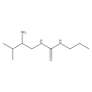 3-(2-Amino-3-methylbutyl)-1-propylurea结构式