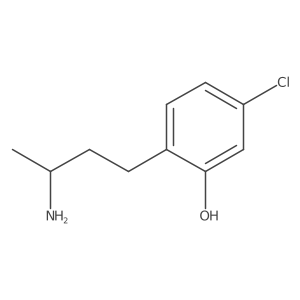 2-[(3R)-3-aminobutyl]-5-chlorophenol结构式