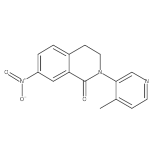 2-(4-Methyl-pyridin-3-yl)-7-nitro-3,4-dihydro-2H-isoquinolin-1-one Structure