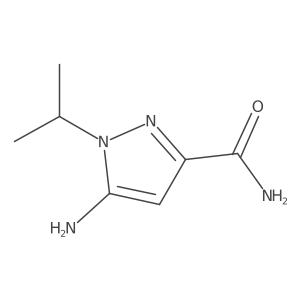 5-amino-1-(propan-2-yl)-1H-pyrazole-3-carboxamide结构式