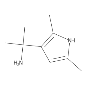 2-(2,5-dimethyl-1H-pyrrol-3-yl)propan-2-amine结构式