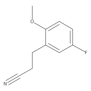 3-(5-Fluoro-2-methoxyphenyl)propanenitrile Structure