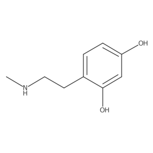 4-[2-(Methylamino)ethyl]benzene-1,3-diol结构式