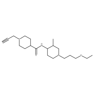 N-[1-(3-Ethoxypropyl)-3-methylpiperidin-4-yl]-1-prop-2-ynylpiperidine-4-carboxamide Structure