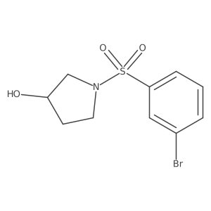 1-(3-Bromophenyl)sulfonylpyrrolidin-3-ol结构式