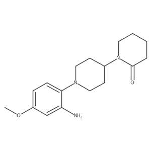 1-[1-(2-Amino-4-methoxyphenyl)piperidin-4-yl]piperidin-2-one结构式