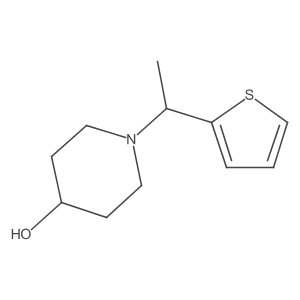 1-(1-(Thiophen-2-yl)ethyl)piperidin-4-ol Structure