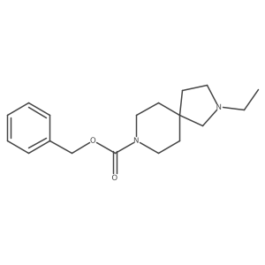 Benzyl 2-ethyl-2,8-diazaspiro[4.5]decane-8-carboxylate Structure