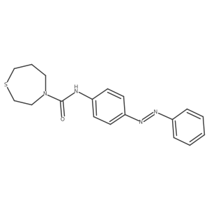 1,4-Thiazepine-4(5H)-carboxamide, tetrahydro-N-[4-(2-phenyldiazenyl)phenyl]-结构式