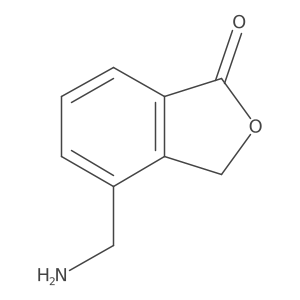 4-(Aminomethyl)-1,3-dihydro-2-benzofuran-1-one Structure