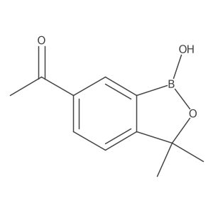 1-(1-Hydroxy-3,3-dimethyl-1,3-dihydrobenzo[c][1,2]oxaborol-6-yl)ethanone Structure