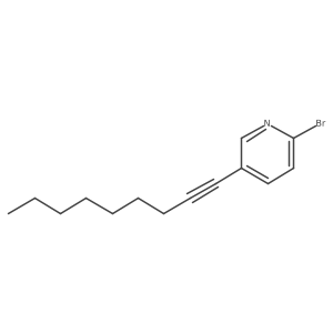 2-Bromo-5-(1-nonyn-1-yl)pyridine结构式