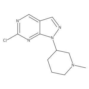 6-Chloro-1-(1-methylpiperidin-3-yl)-1H-pyrazolo[3,4-d]pyrimidine Structure