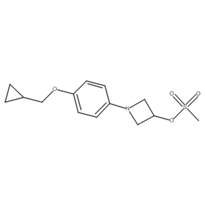 1-[4-(Cyclopropylmethoxy)phenyl]-3-azetidinol 3-methanesulfonate Structure