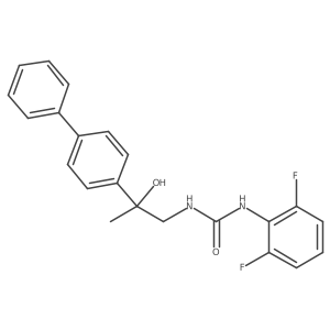 1-(2-([1,1'-Biphenyl]-4-yl)-2-hydroxypropyl)-3-(2,6-difluorophenyl)urea Structure