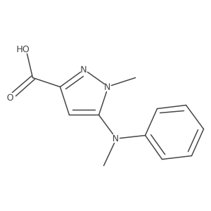 1-Methyl-5-(methylphenylamino)-1H-pyrazole-3-carboxylic acid结构式
