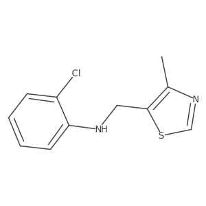 2-chloro-N-[(4-methyl-1,3-thiazol-5-yl)methyl]aniline Structure