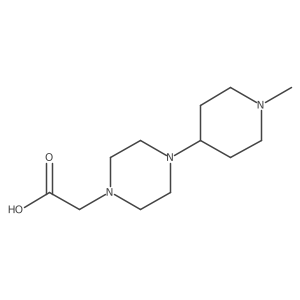 2-(4-(1-Methylpiperidin-4-yl)piperazin-1-yl)acetic acid结构式