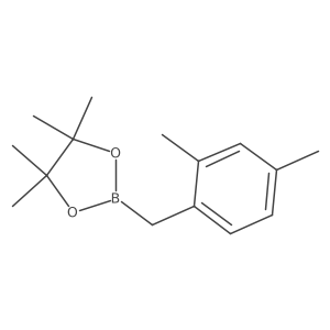 2-(2,4-Dimethylbenzyl)-4,4,5,5-tetramethyl-1,3,2-dioxaborolane结构式