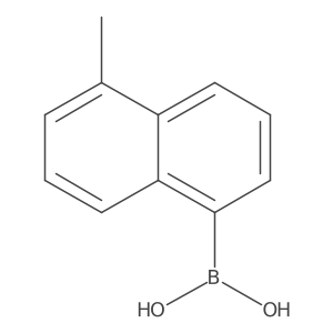 1-Methylnaphthalene-5-boronic acid结构式