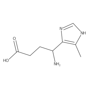 4-amino-4-(4-methyl-1H-imidazol-5-yl)butanoic acid Structure
