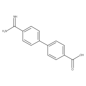 4'-Carbamimidoyl-[1,1'-biphenyl]-4-carboxylic acid结构式