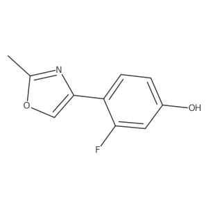 3-Fluoro-4-(2-methyl-4-oxazolyl)phenol Structure