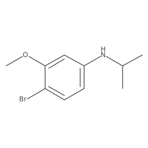 4-bromo-3-methoxy-N-(propan-2-yl)aniline结构式