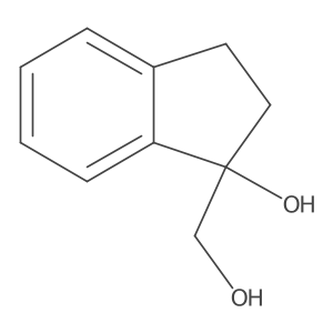 1-(hydroxymethyl)-2,3-dihydro-1H-inden-1-ol结构式