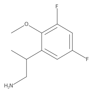 2-(3,5-Difluoro-2-methoxyphenyl)propan-1-amine Structure