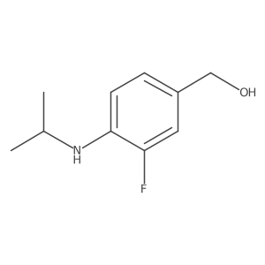 [3-Fluoro-4-(propan-2-ylamino)phenyl]methanol Structure