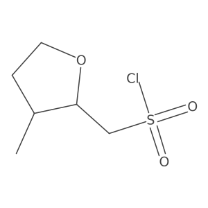 (3-Methyloxolan-2-YL)methanesulfonyl chloride结构式